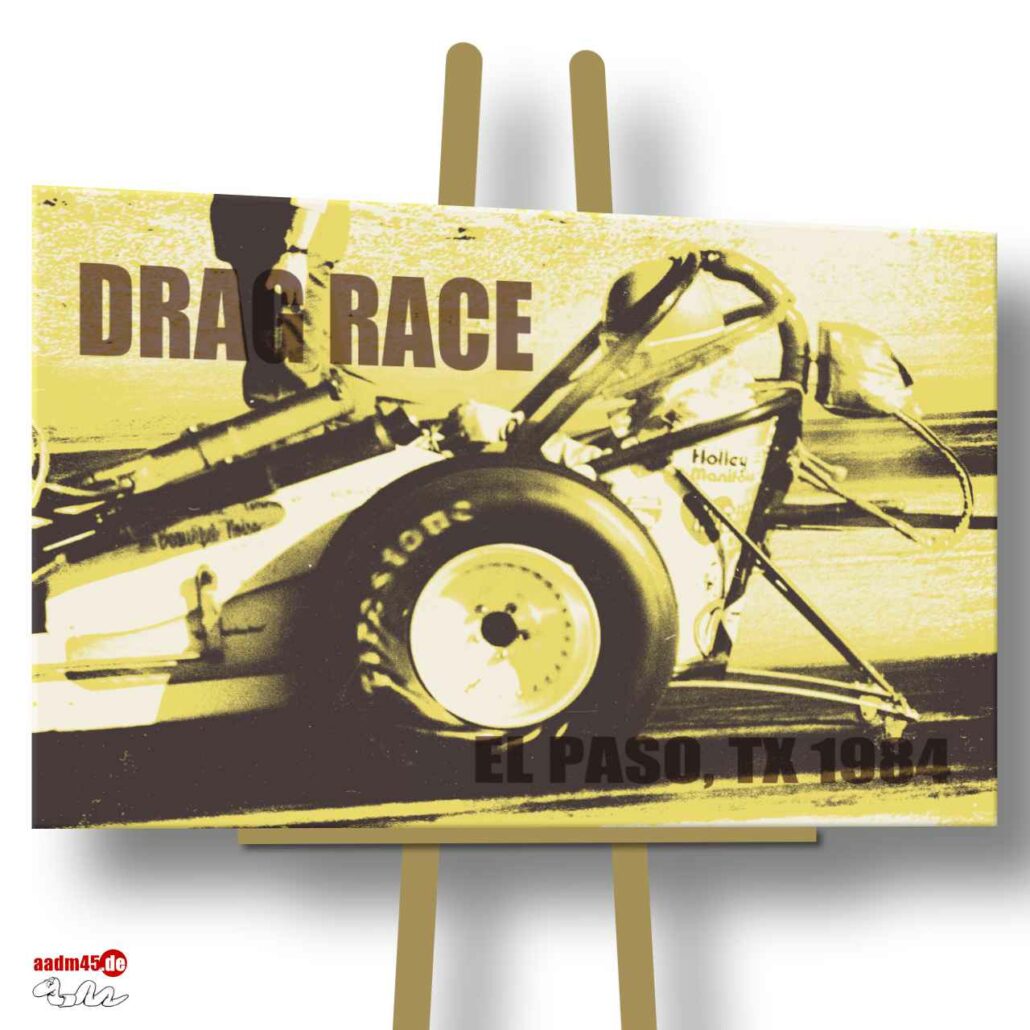 El Paso TX Drag Race 150x100 cm Canvas