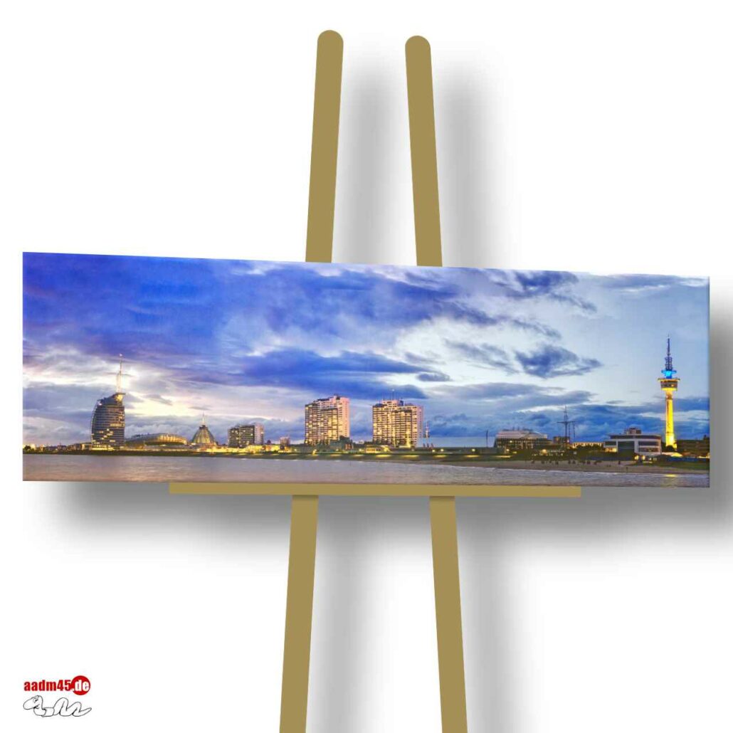 Bremerhaven Skyline 160x50 cm Canvas