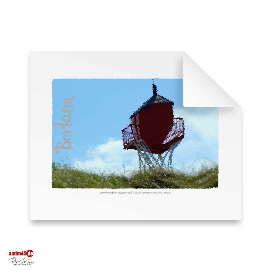 Borkum Quermarkenfeuer 50x40 cm Fineartpapier
