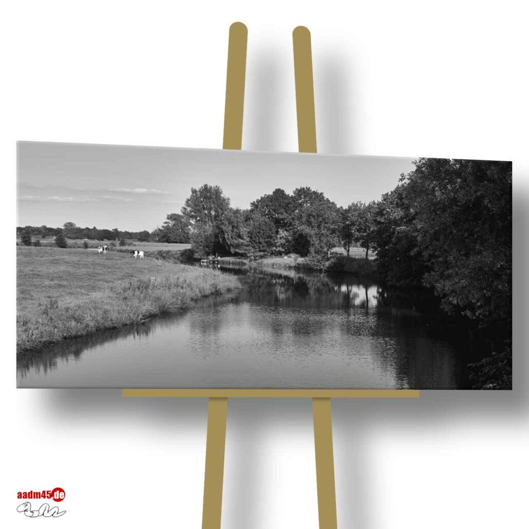 Loxstedt Lune bei Stotel 100x50 cm Canvas