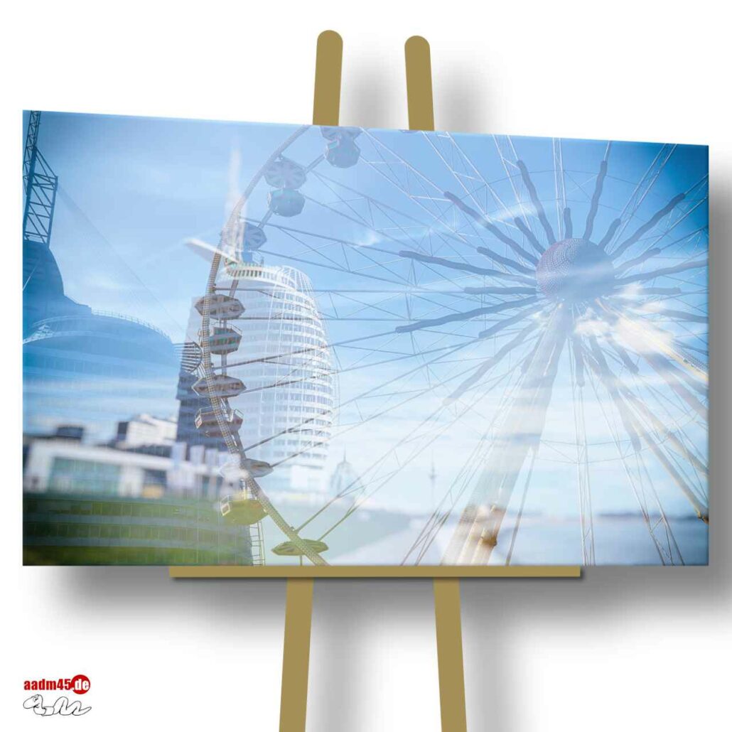 Bremerhaven Hotel am Deich 150x100 cm Canvas