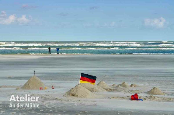 Wandbild Juist Strand