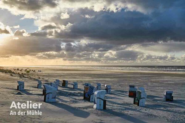 Wandbild Juist Strand