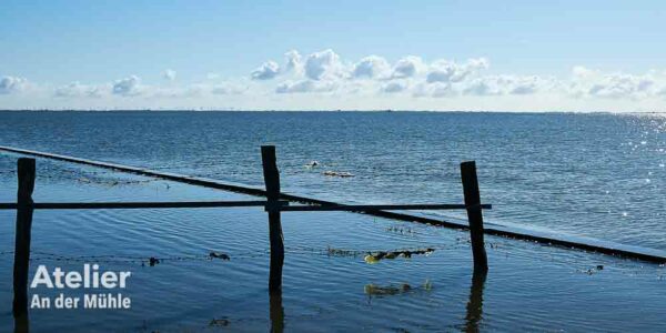 Wandbild Juist Wattenmeer