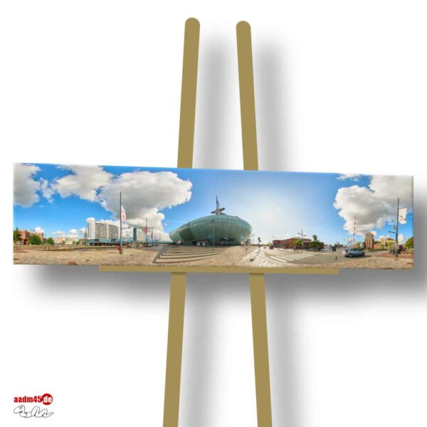 360° Bremerhaven Havenwelten Klimahaus 160x40 cm Canvas