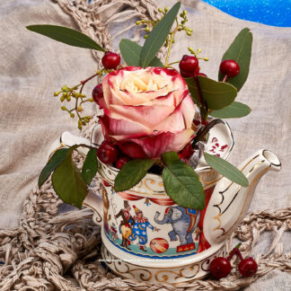 Teeblumen Kanne mit Rose © 2016 Ilona Weinhold-Wackernah - 000773