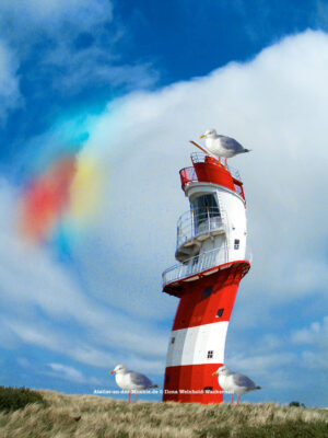 Verzerrtes Borkum Leuchtfeuer © 2003 Ilona Weinhold-Wackernah - 000388