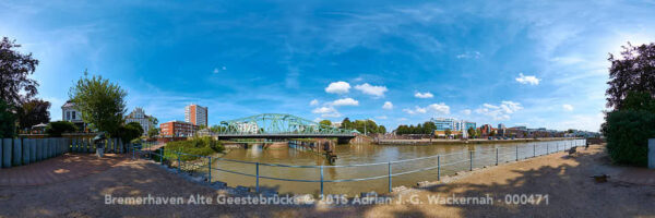 Bremerhaven Alte Geestebrücke 240x80 cm Canvas