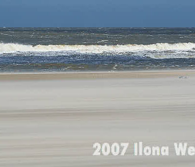 Fotografie Wangerooge Sandsturm am Strand © 2007 Ilona Weinhold-Wackernah