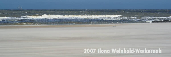Fotografie Wangerooge Sandsturm am Strand © 2007 Ilona Weinhold-Wackernah