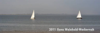 Fotografie Norderney Zwei Segelboote © 2011 Ilona Weinhold-Wackernah