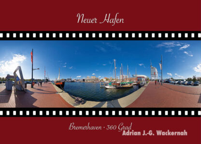 Postkarte Bremerhaven Neuer Hafen © Adrian J.-G. Wackernah