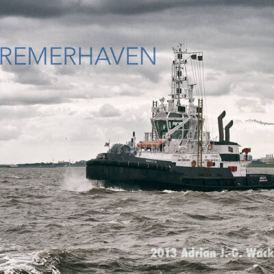 Postkarte Bremerhaven Schlepper GEESTE © 2013 Adrian J.-G. Wackernah