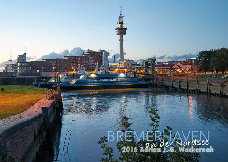 Postkarte »Bremerhaven Skyline« – Atelier Wackernah