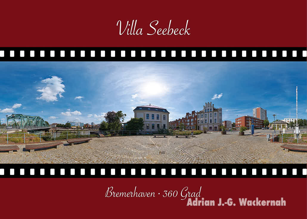 Postkarte Bremerhaven 360 Grad Villa Seebeck