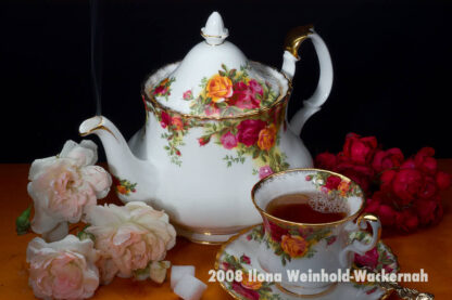 Fotografie Tee-Genuss Kanne Rosen © 2008 Ilona Weinhold-Wackernah