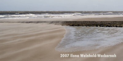 Fotografie Wangerooge Sandsturm © 2007 Ilona Weinhold-Wackernah