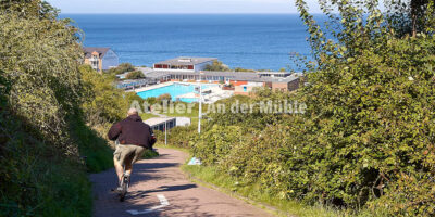 Wandbild Helgoland Bergab