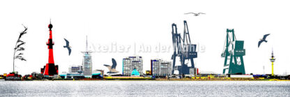 Fotografie Kompositionen Bremerhaven Skyline © 2018 Adrian J.-G. Wackernah - 001004