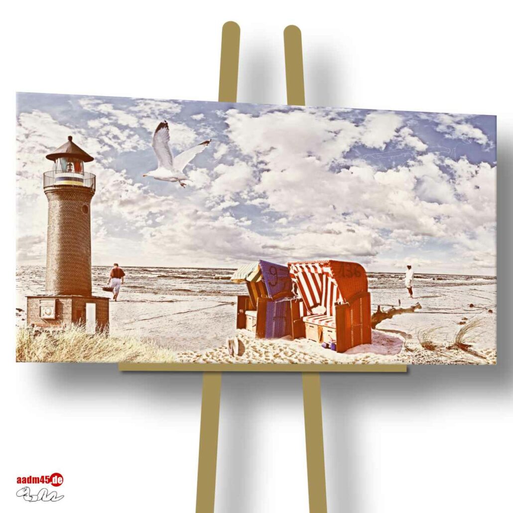 Juist Strand 160x90 cm Canvas