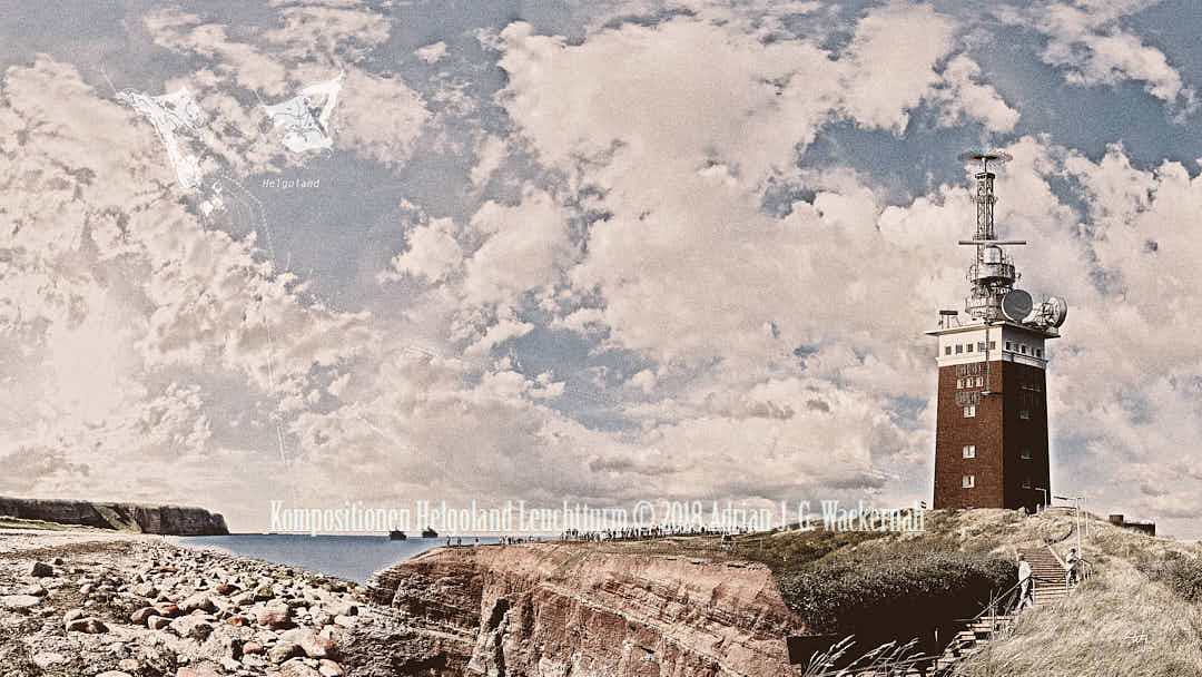 Fotokomposition Helgoland Leuchtturm verkauft