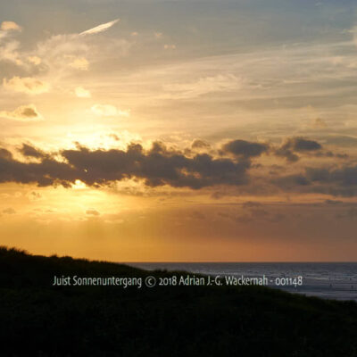 Fotografie Juist Sonnenuntergang © 2018 Adrian J.-G. Wackernah - 001148