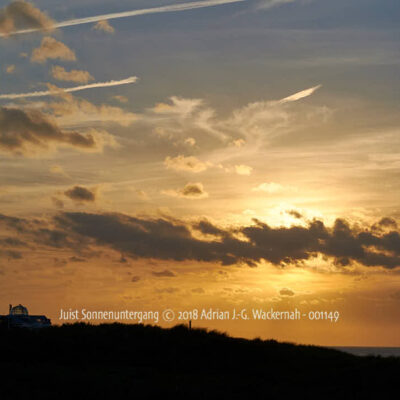 Fotografie Juist Sonnenuntergang © 2018 Adrian J.-G. Wackernah - 001149