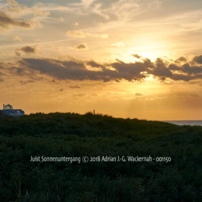 Fotografie Juist Sonnenuntergang © 2018 Adrian J.-G. Wackernah - 001150