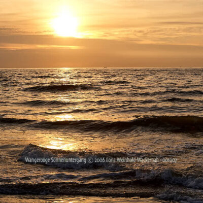 Produktbild Fotografie Wangerooge Sonnenuntergang © 2006 Ilona Weinhold-Wackernah - 001007