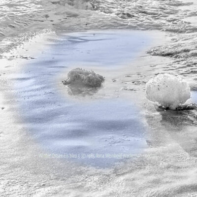 Fotografie Winter Ostsee-Eis blau 3 © 1985 Ilona Weinhold-Wackernah - 000915
