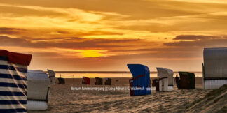 Produktbild Borkum Sonnenuntergang © 2014 Adrian J.-G. Wackernah - 001220