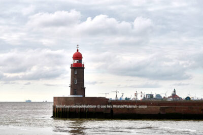 Wandbild Bremerhaven Geestemoleleuchtturm