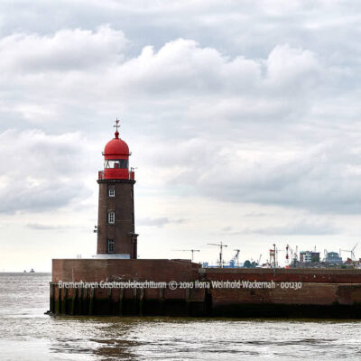 Produktbild Bremerhaven Geestemoleleuchtturm © 2010 Ilona Weinhold-Wackernah - 001230