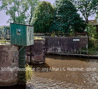 Produktbild Panoramafotografie Schiffdorf Stauschleuse © 2019 Adrian J.-G. Wackernah - 001261