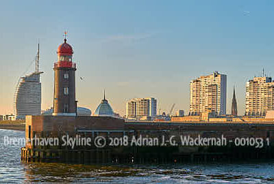 Produktbild Panoramafotografie Bremerhaven Skyline © 2018 Adrian J.-G. Wackernah - 001053 1