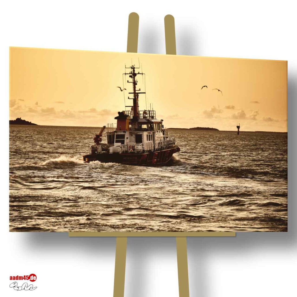 Bremerhaven Weserlotse 120x80 cm Canvas