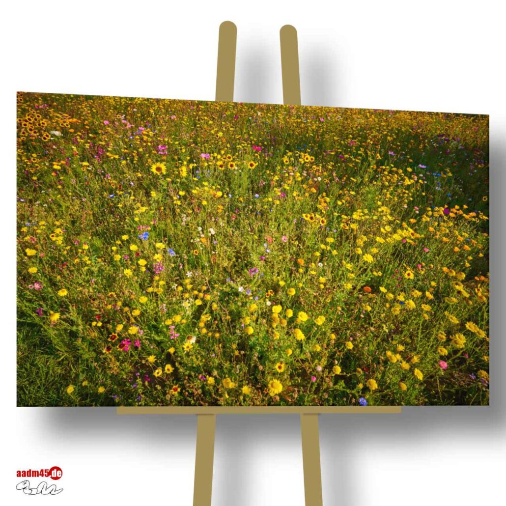 Bremerhaven Blumenwiese an der Geeste 120x80 cm Canvas