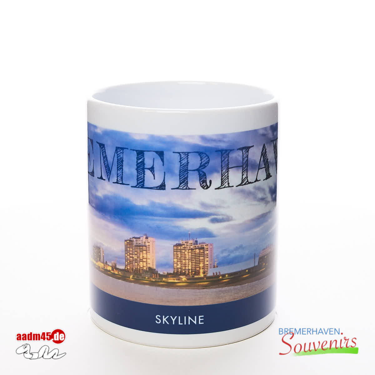 Bremerhaven Skyline Kaffeepott Ø82x96 mm – Bild 2