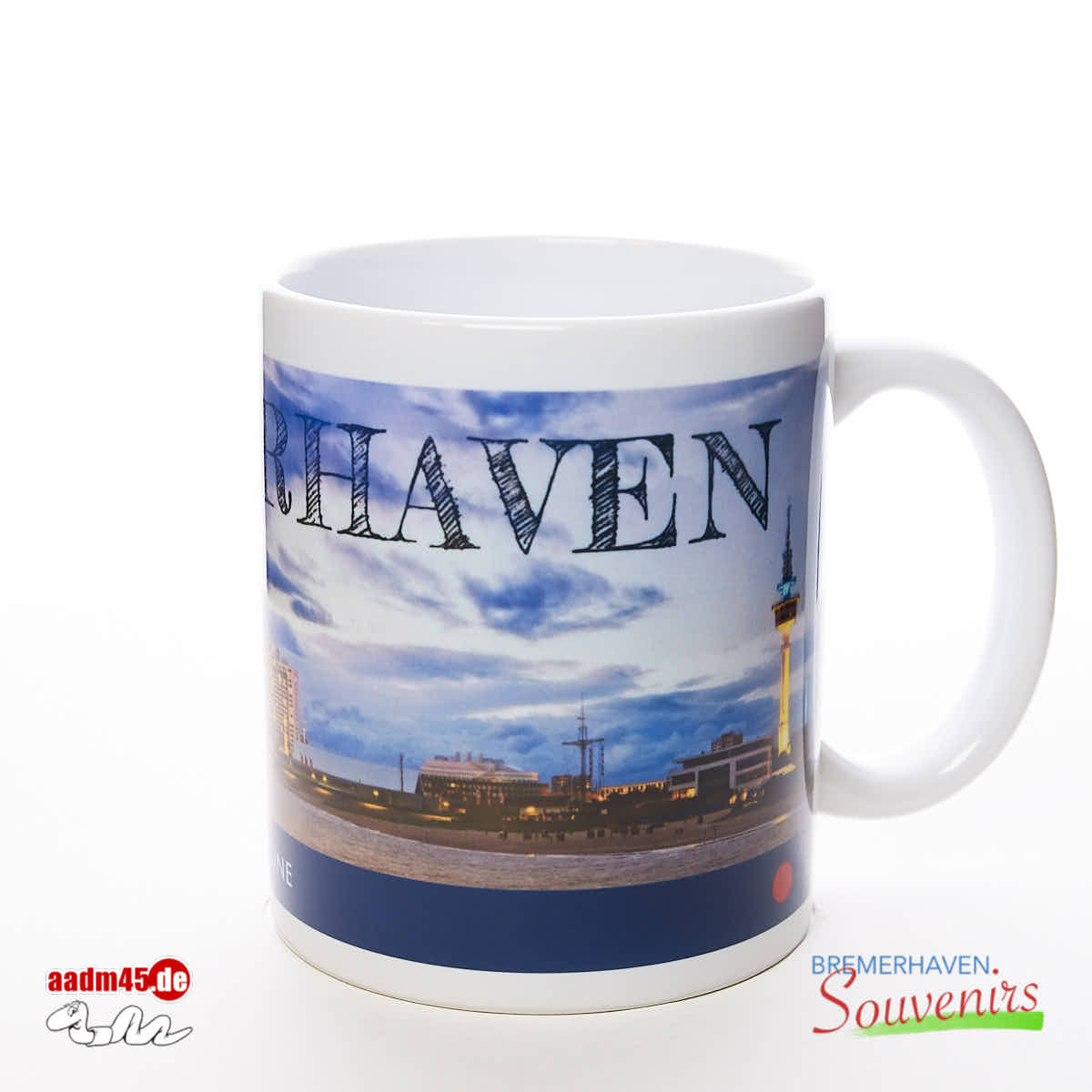 Bremerhaven Skyline Kaffeepott Ø82x96 mm – Bild 3