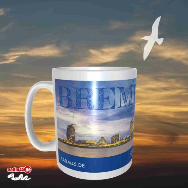 Bremerhaven Skyline Kaffeepott Ø82x96 mm