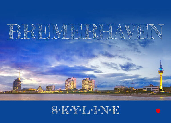 Produktbild Postkarte »Bremerhaven Skyline«