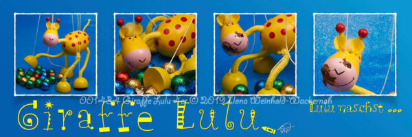 Produktbild 001434 Giraffe Lulu 4er © 2019 Ilona Weinhold-Wackernah