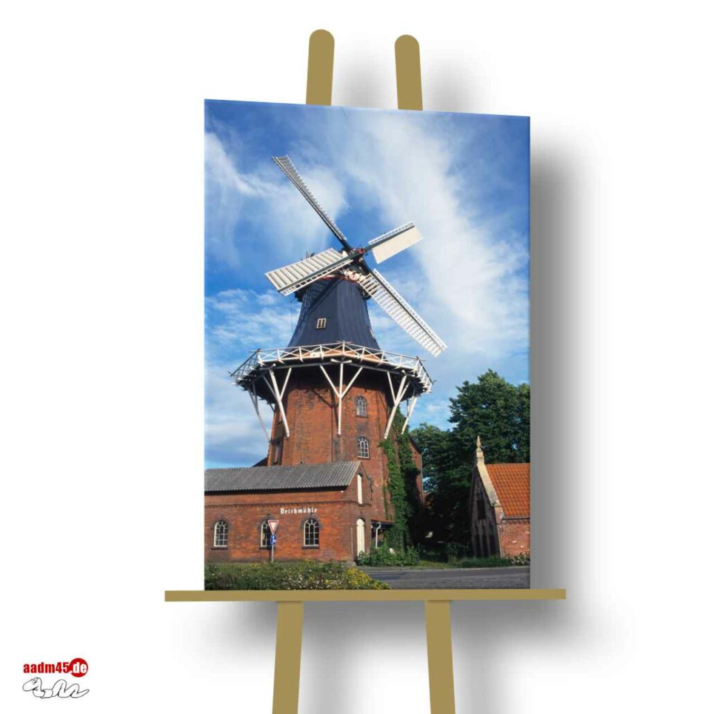 Norden Deichmühle 50x75 cm Canvas