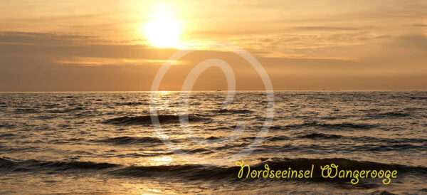 Klappkarte mit Foto 001511 Sonnenuntergang
