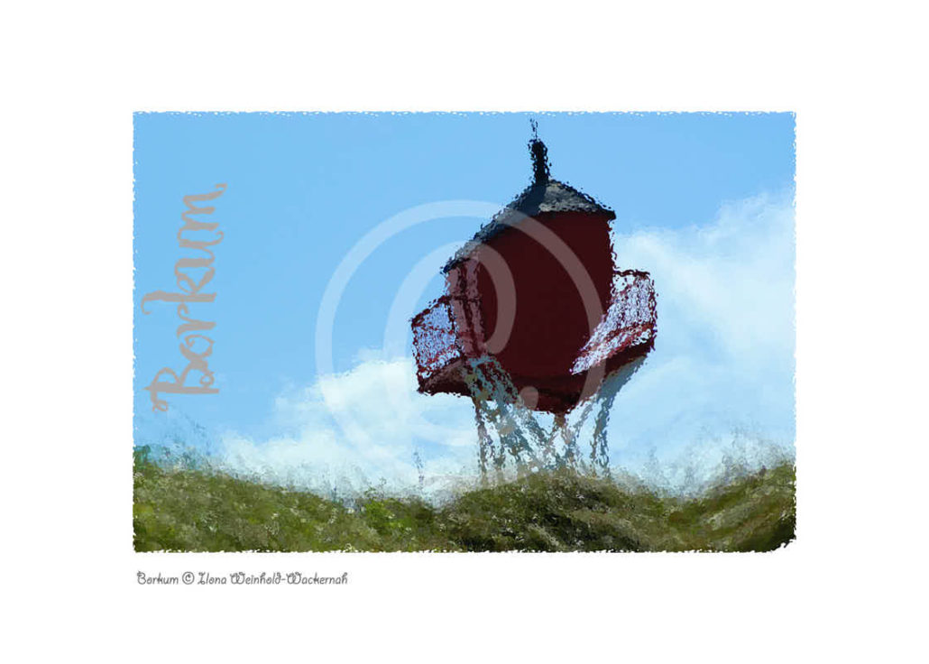 Borkum Quermarkenfeuer 18x13 cm PhotoCard