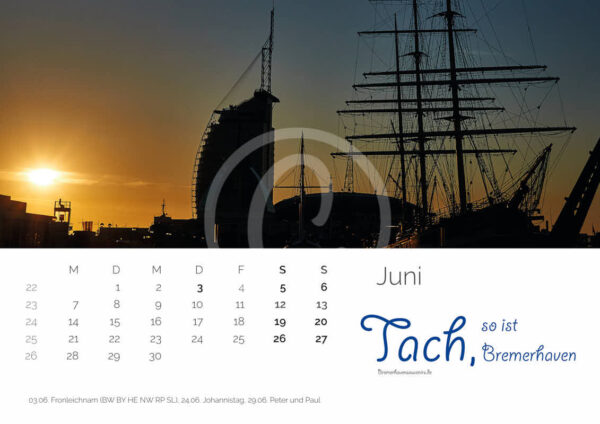 Fotokalender 2021 »Tach, so ist Bremerhaven« DIN A2 – Bild 6