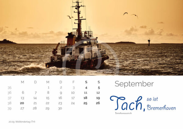 Fotokalender 2021 »Tach, so ist Bremerhaven« DIN A2 – Bild 9