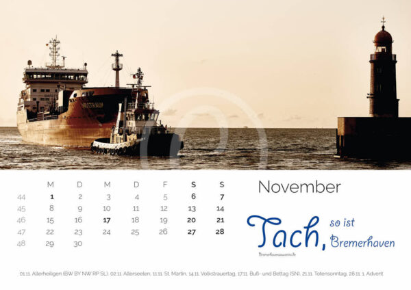 Fotokalender 2021 »Tach, so ist Bremerhaven« DIN A2 – Bild 11