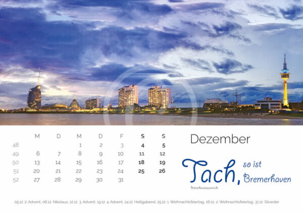 Fotokalender 2021 »Tach, so ist Bremerhaven« DIN A2 – Bild 12