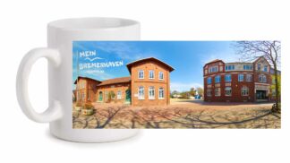 Produktbild Fototasse Mein Bremerhaven Altwulsdorfer Schule © 2021 links